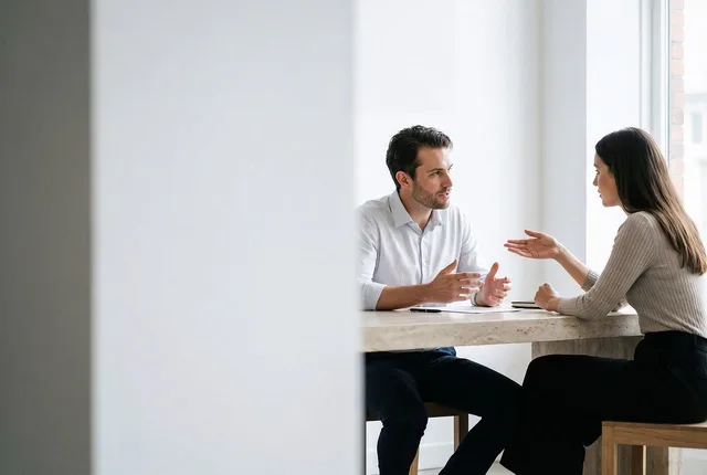 authentic, conversation, collaboration, office, studio, professional, lifestyle, coworkers, discussion, minimalism, daylight, fujifilm, candid, connection, interior, meeting, copy space, creative, brainstorming, tactile, ai generated. Välja rätt kreatörer